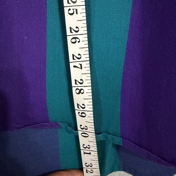 Alexander Julian Men's Vibrant Purple and Teal Shirt - Picture 6 of 7